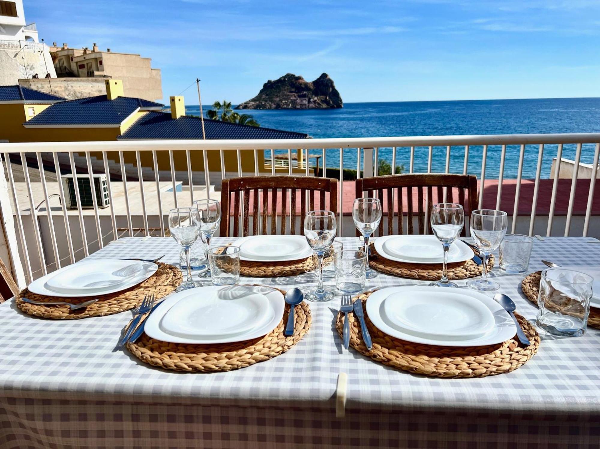 La Paloma, Chalet A Pie De Playa Aguilas Bagian luar foto